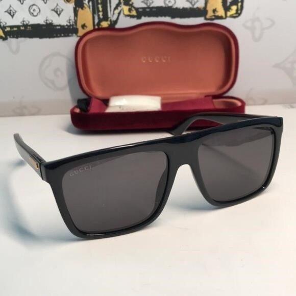 New Authentic Gucci Black Sunglasses GG0748s 001 - Picture 6 of 11